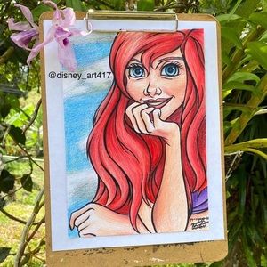 Ariel, The little Mermaid Inspired Drawing ✍️